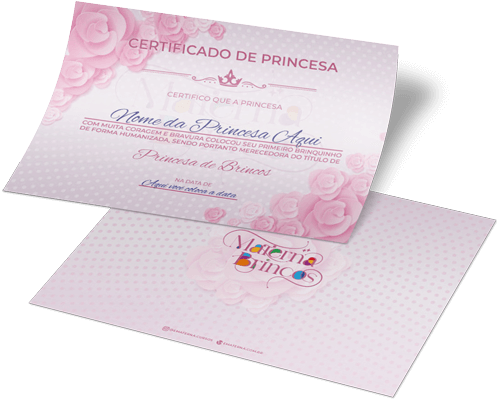 Certificado de Princesa
