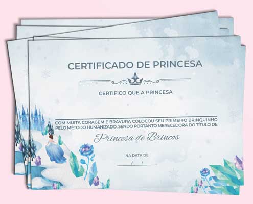 Pack Certificados de Princesa