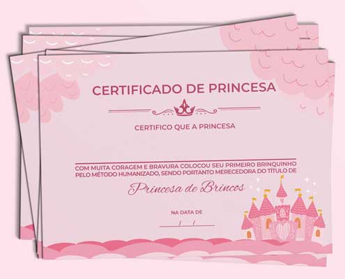 Pack Certificados de Princesa