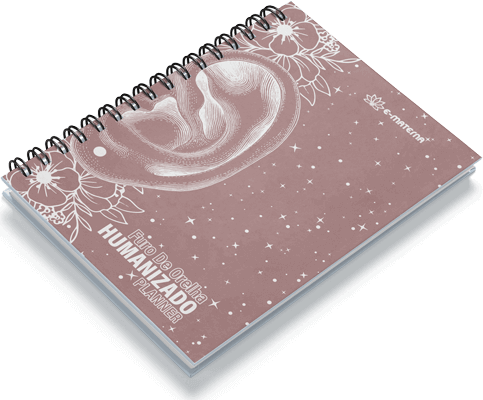 Um planner elegante e detalhado para furo de orelha humanizado